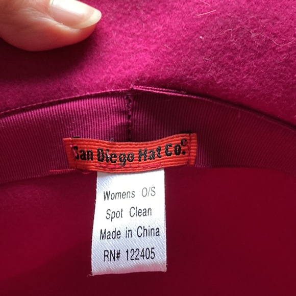 San Diego Hat Co Fuchsia Wool Hat NWOT - Picture 3 of 4